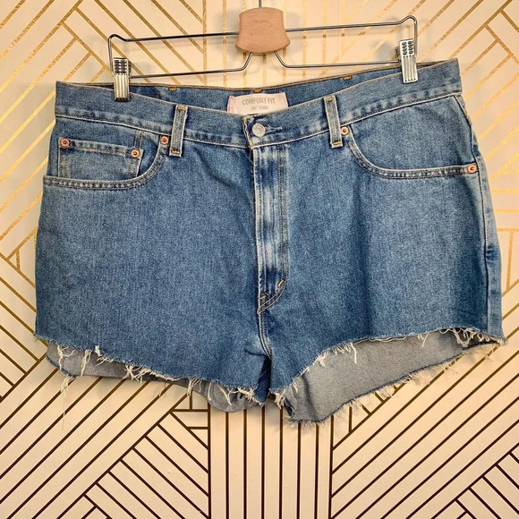 Levi's 560 Comfort Fit Jean Denim Cutoff‎ Shorts - Picture 1 of 9